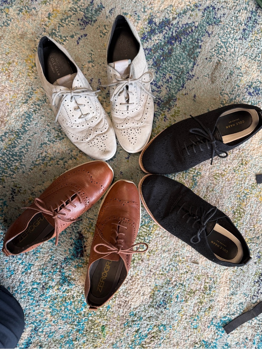 Cole Haan Women’s 9B Shoe Lot – 3 Pairs ZeroGrand Grand.OS Oxfords